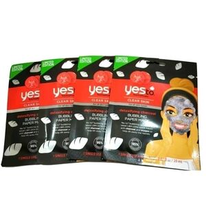 YES TO TOMATOES Detixifying Paper Mask~Lot of 4~~NEW
